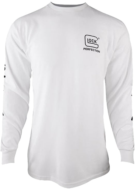 Glock AP96097 Perfection White Long Sleeve Cotton Tee 3XL