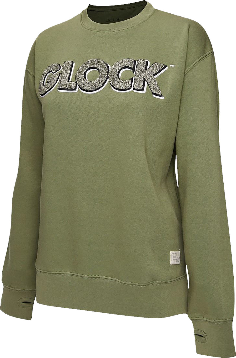 Glock AP96264 Women's Retro Logo Fleece Olive Cotton/Polyester LS 2XL