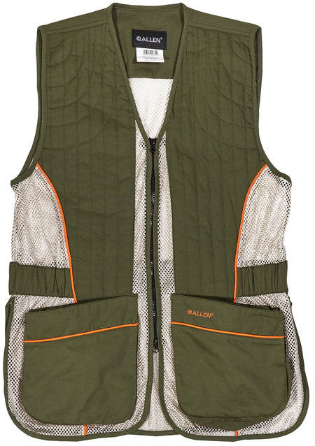 Allen Ace Range Shooting Vest Olive/Tan M/L 22611