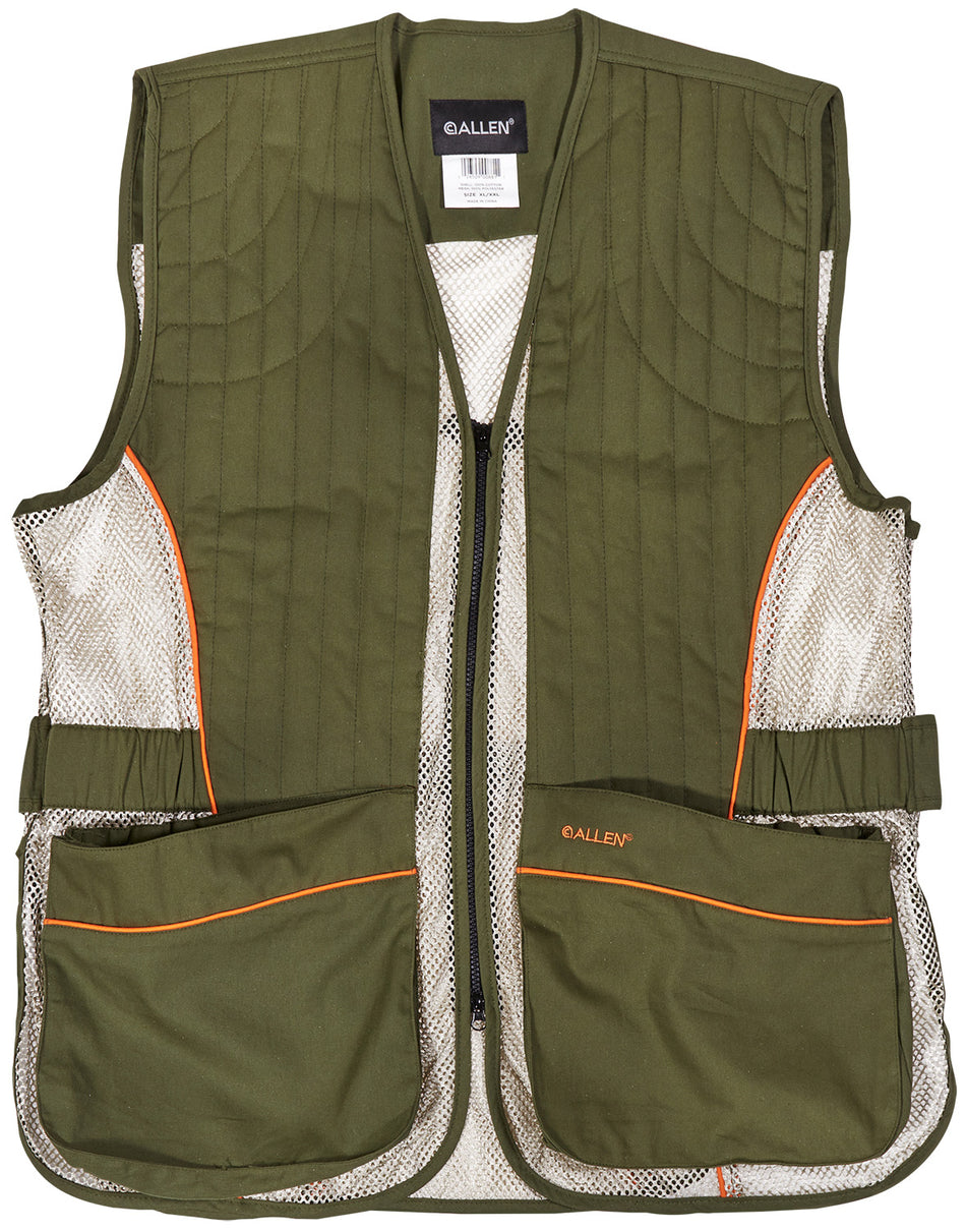 Allen Ace Range Shooting Vest Olive/Tan XL/XXL 22612