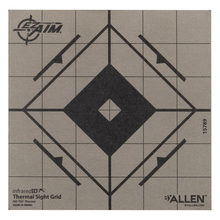 Allen 15789 Sight-In Grid Thermal Paper Hanging Range Target 6"x6" Black/Gray