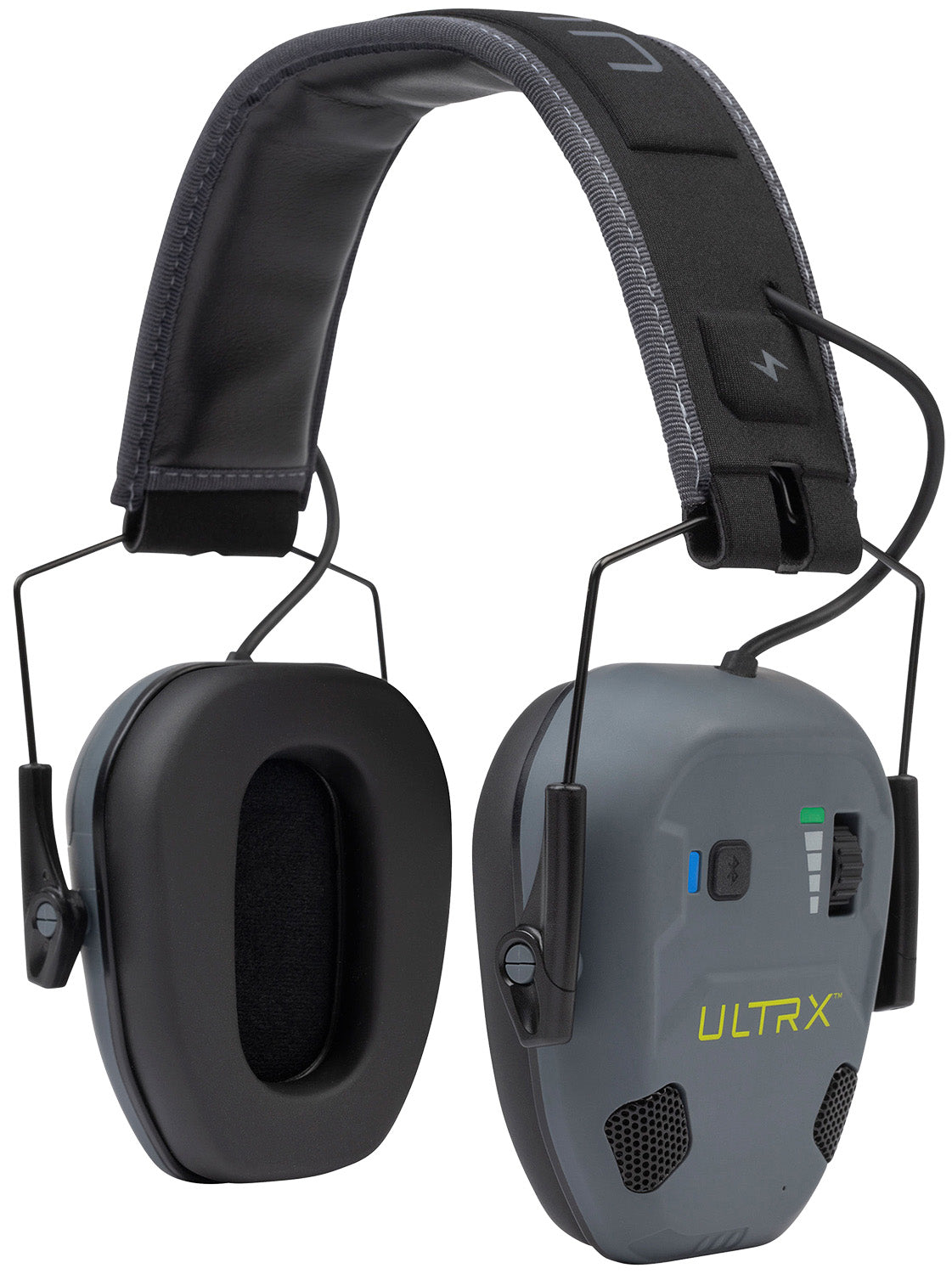 Allen 4171 Ultrax Bionic Fuse Bluetooth Earmuff Slate Gray Over-Head