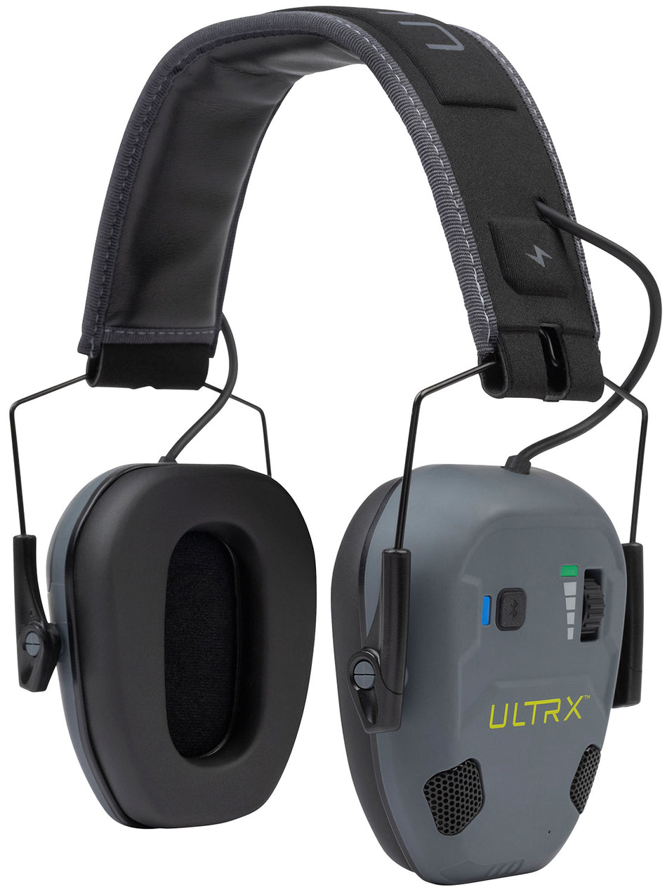 Allen 4171 Ultrax Bionic Fuse Bluetooth Earmuff Slate Gray Over-Head