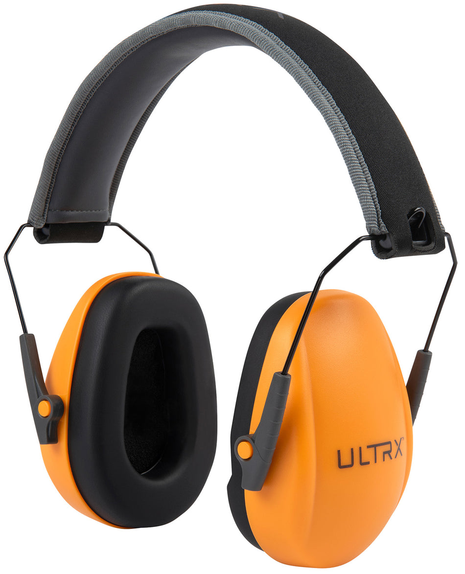 Allen 4172 Ultrax Slim Profile Over-Head Youth Earmuff Passive Orange