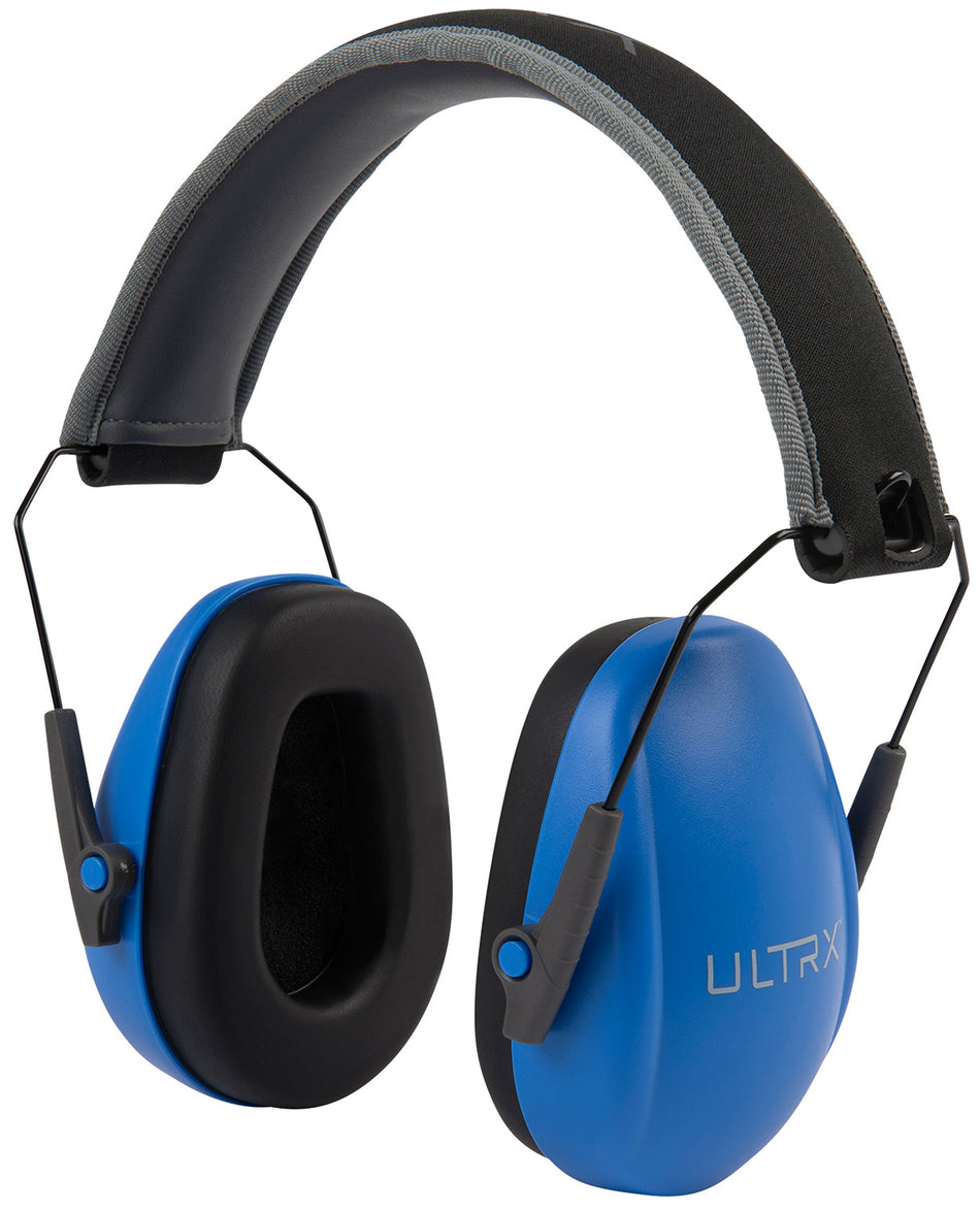 Allen 4175 Ultrax Slim Profile Over-Head Youth Earmuff Passive Blue