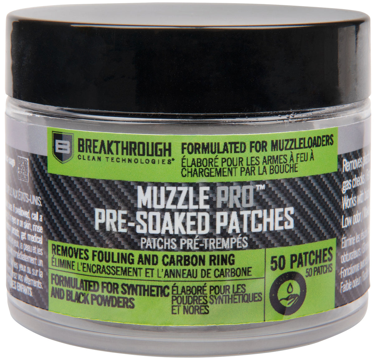 Breakthrough Technologies Muzzle Pro Pre-Soaked Cleaning Patches 50