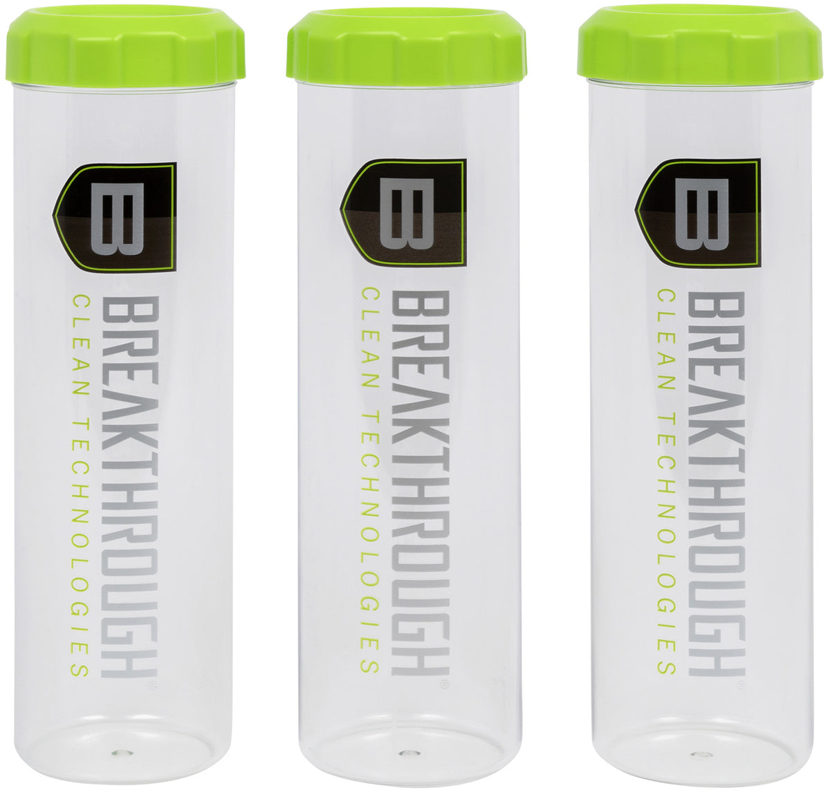 Breakthrough Clean Suppressor Cleaning Tube Set Clear/Green Pack of 3