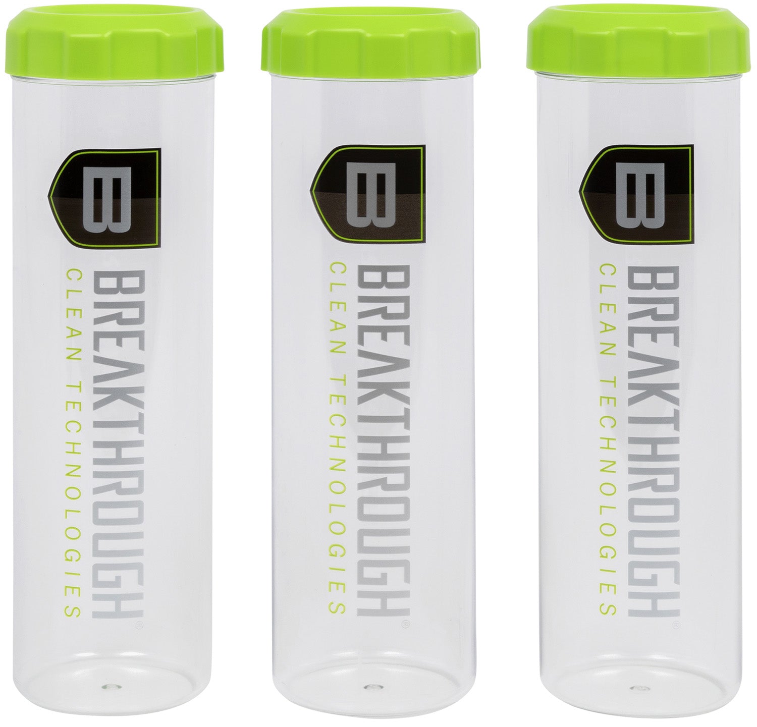 Breakthrough Clean Suppressor Cleaning Tube Set Clear/Green Pack of 3