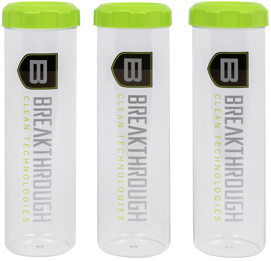Breakthrough Clean Suppressor Cleaning Tube Set Clear/Green Pack of 3