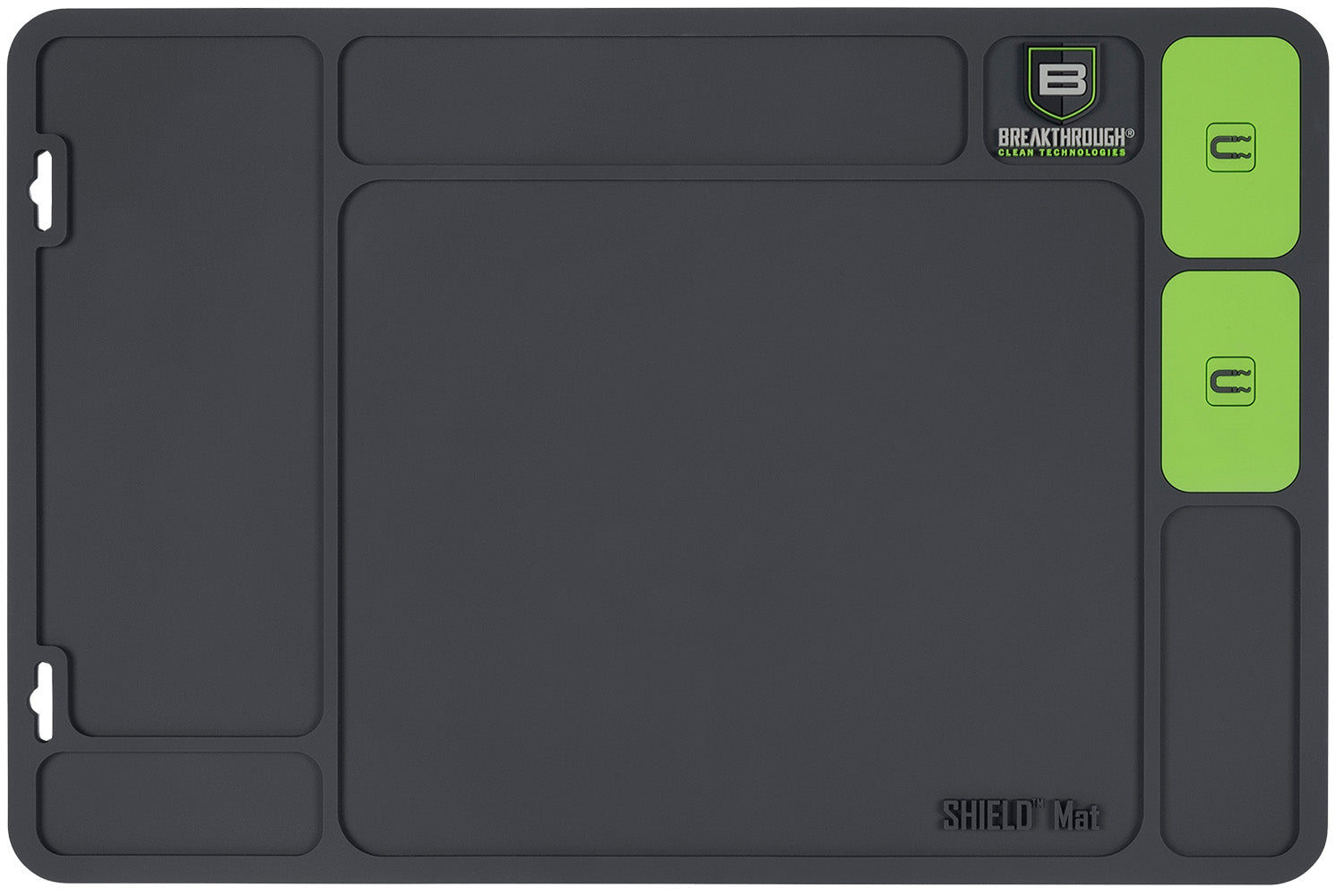 Breakthrough Clean Shield Handgun Cleaning Mat Gray/Green PVC 17.88"x11.88"