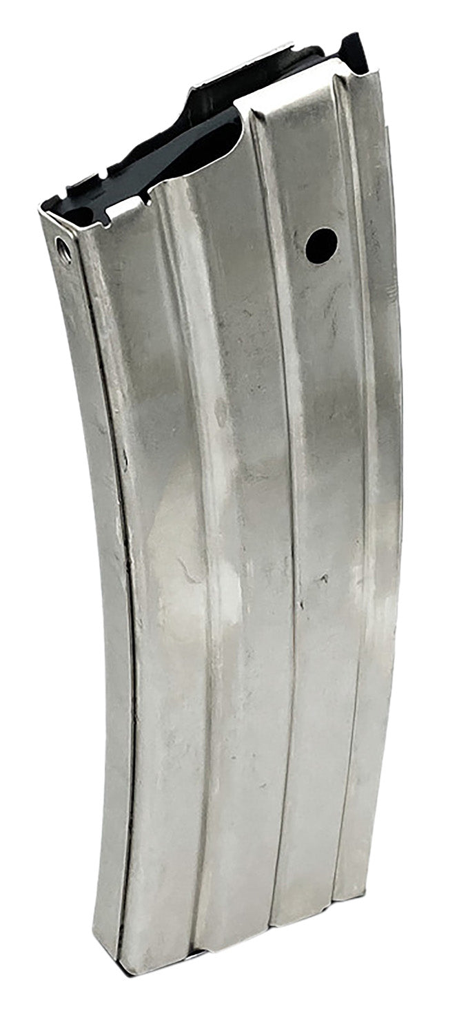 ProMag RUGA3N Silver Nickel-Plated 30rd .223 Rem Mag Compatible with Ruger Mini-14
