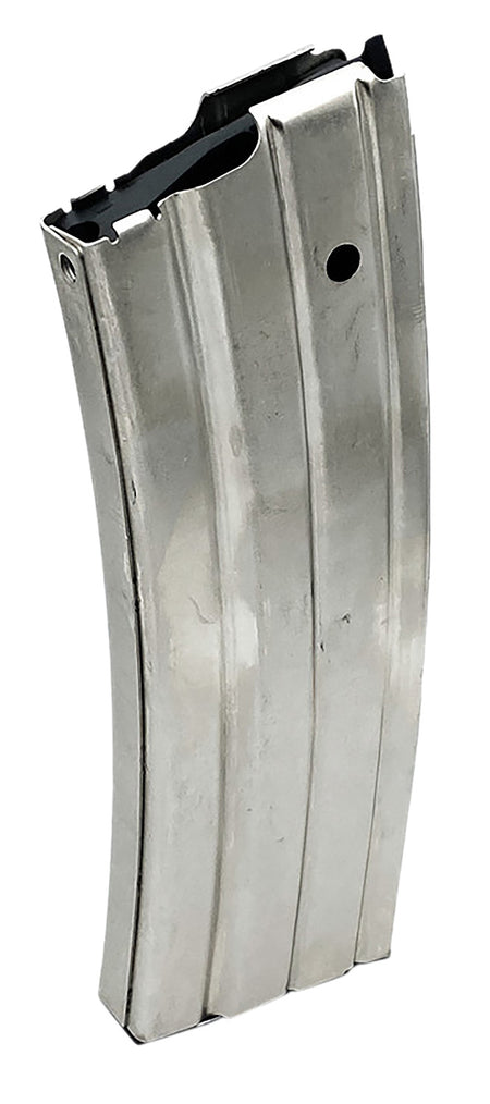 ProMag RUGA3N Silver Nickel-Plated 30rd .223 Rem Mag Compatible with Ruger Mini-14
