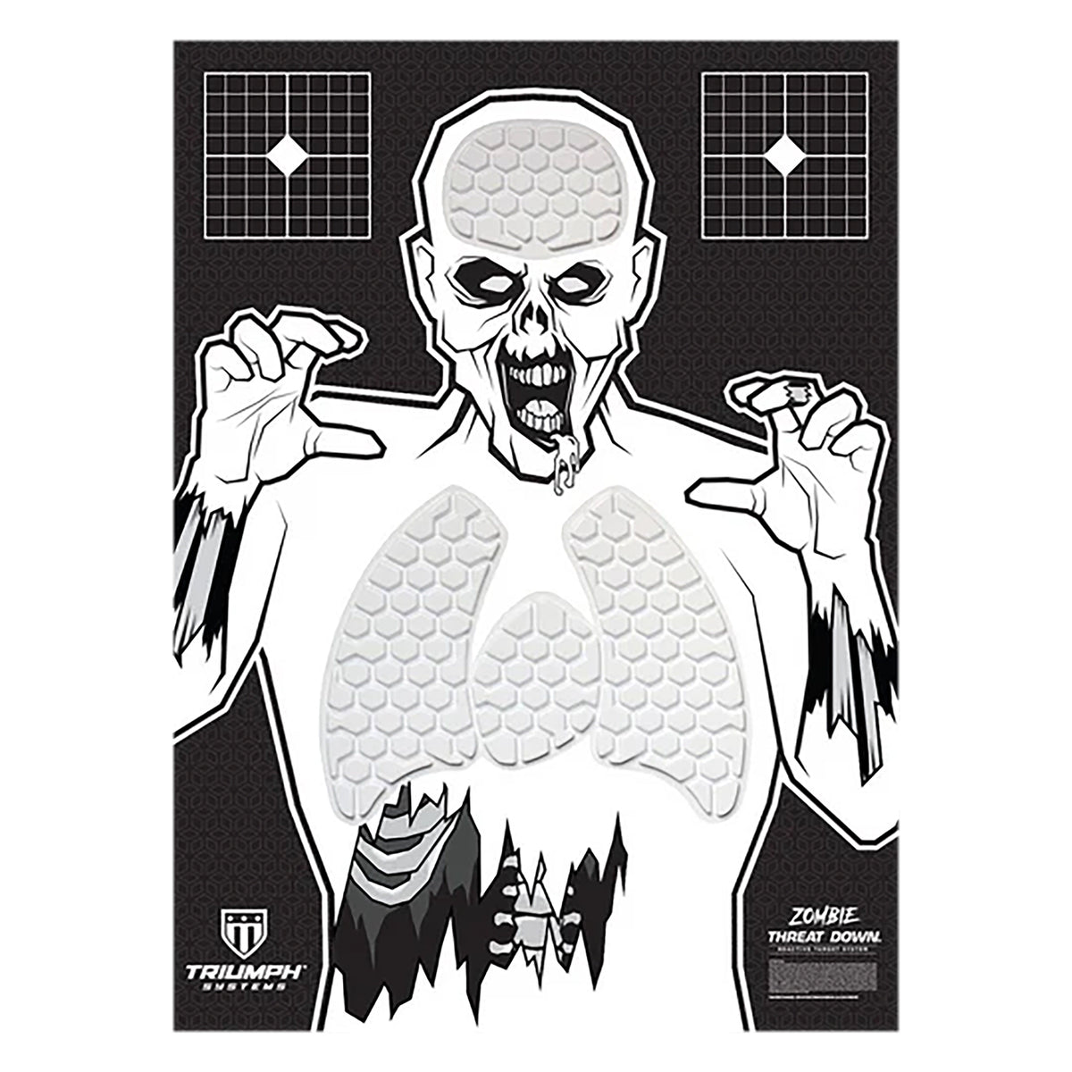 Triumph Systems 031513001 Zombie Reactive Splatter Paper Hanging Target 30 x 22 Inches