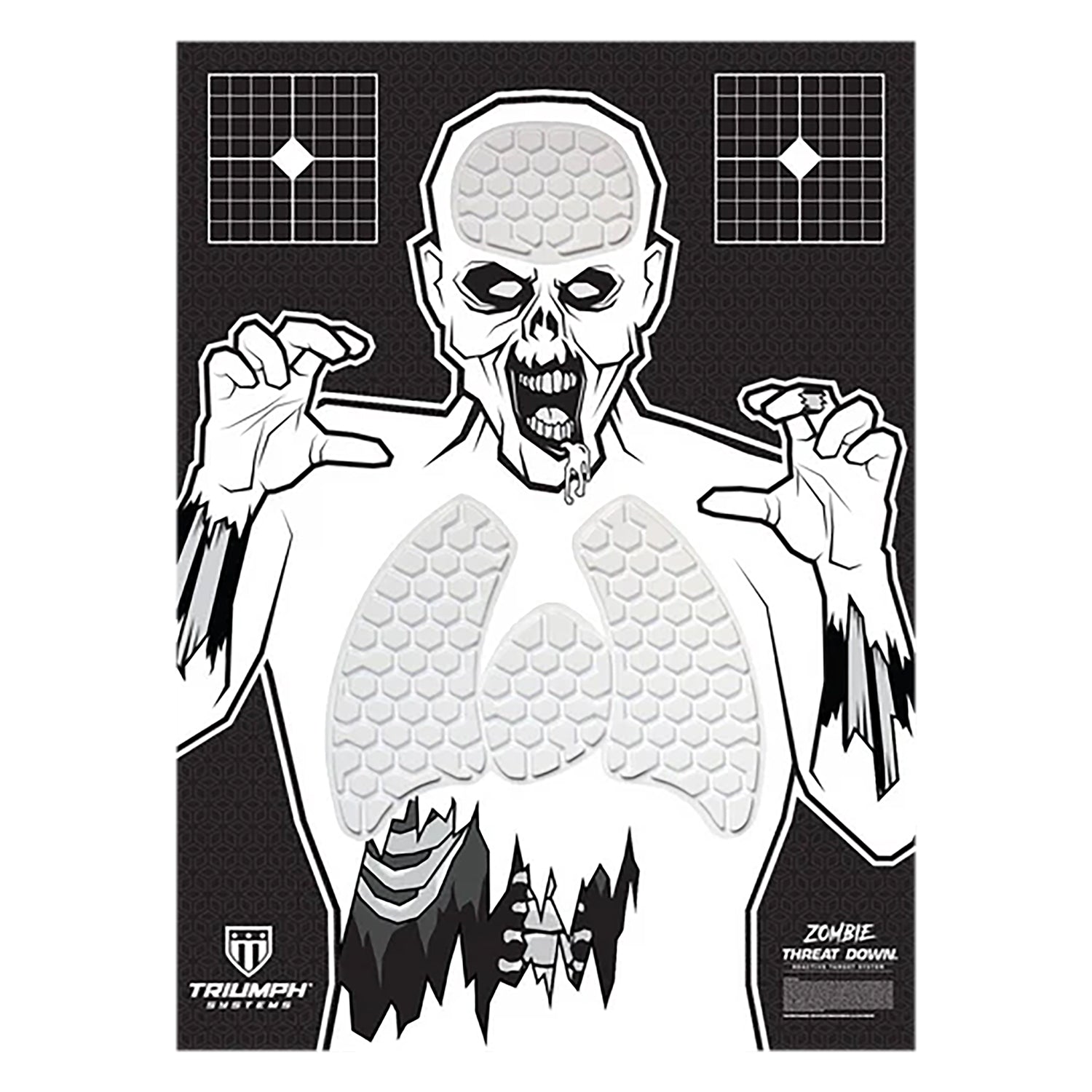 Triumph Systems 031513001 Zombie Reactive Splatter Paper Hanging Target 30 x 22 Inches