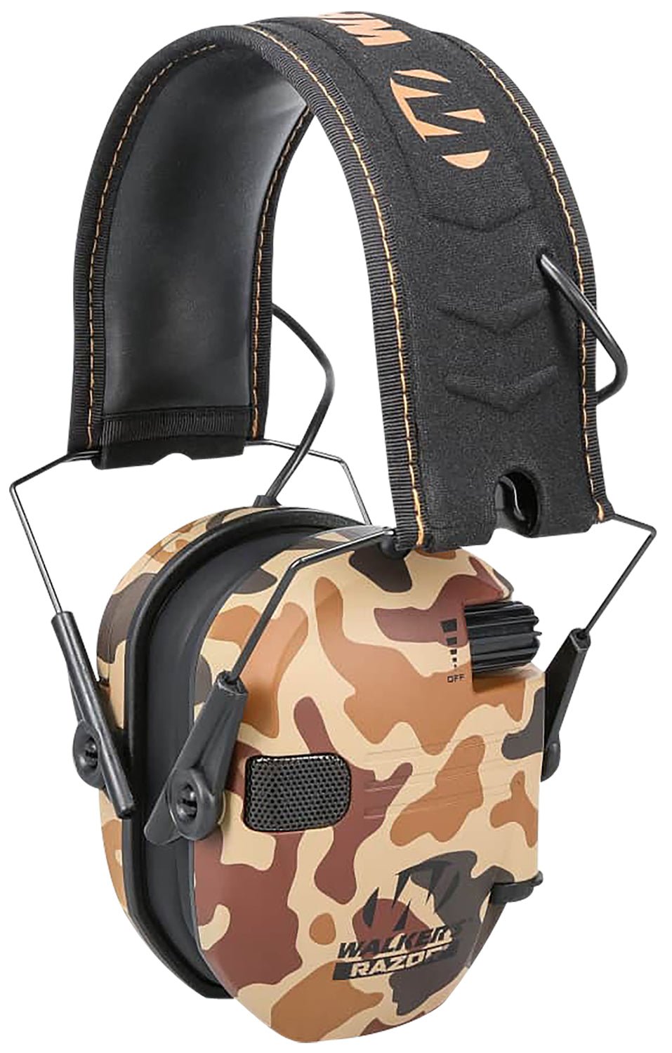Walker's Razor Slim Over-the-Head Electronic Ear Muff 23 dB NRR Duck Camo