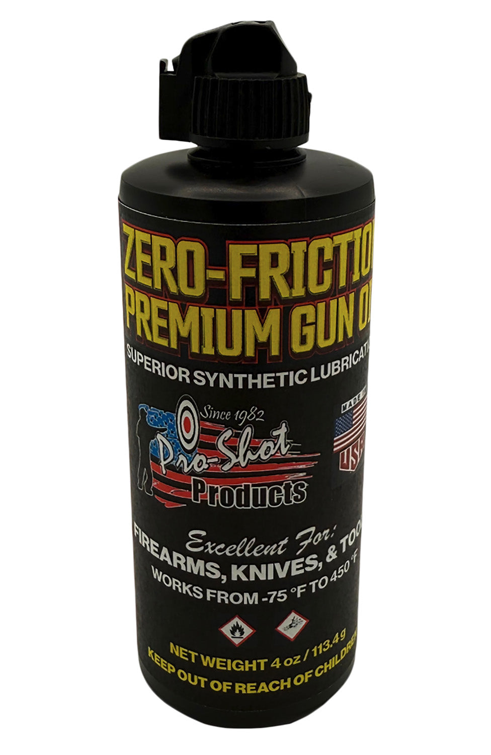 Pro-Shot 4 oz Zero Friction Needle Oiler Firearm Oil ZF4