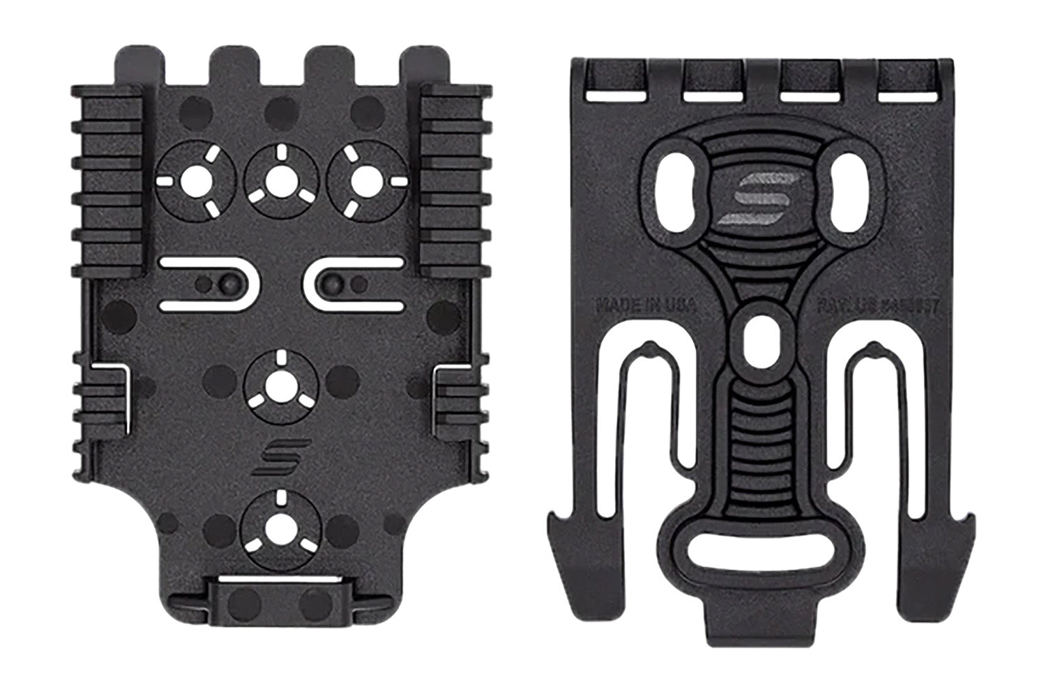 Safariland QUICK2KIT12 QLS Nylon Locking Fork and Receiver Plate Kit Black
