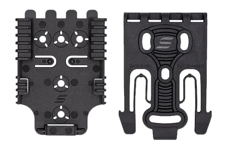 Safariland QUICK2KIT12 QLS Nylon Locking Fork and Receiver Plate Kit Black