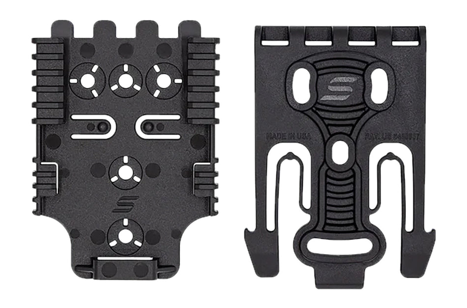 Safariland QUICK2KIT12 QLS Nylon Locking Fork and Receiver Plate Kit Black
