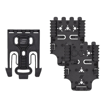 Safariland QUICK2KIT32 QLS Nylon Locking Fork and Receiver Plate Kit Black