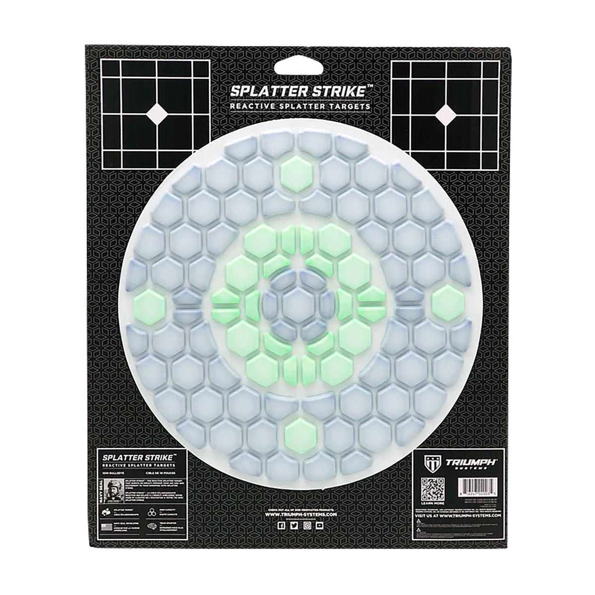 Triumph Systems Reactive Splatter Strike Bullseye Corrugated Hanging Shooting Target