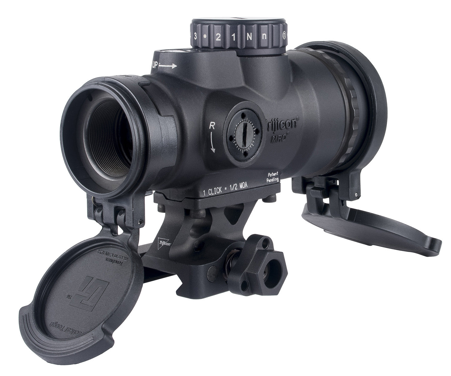 Trijicon MRO HD Patrol 2200109 Matte Black 1x Multi Reticle Red Dot Reflex Sight Full Cowitness Q-LOC Mount