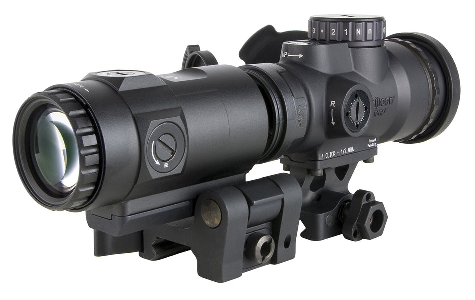 Trijicon MRO HD Patrol 2200111 1x25 Multi Reticle Green Dot Combo with Q-LOC Mount and 3x Magnifier