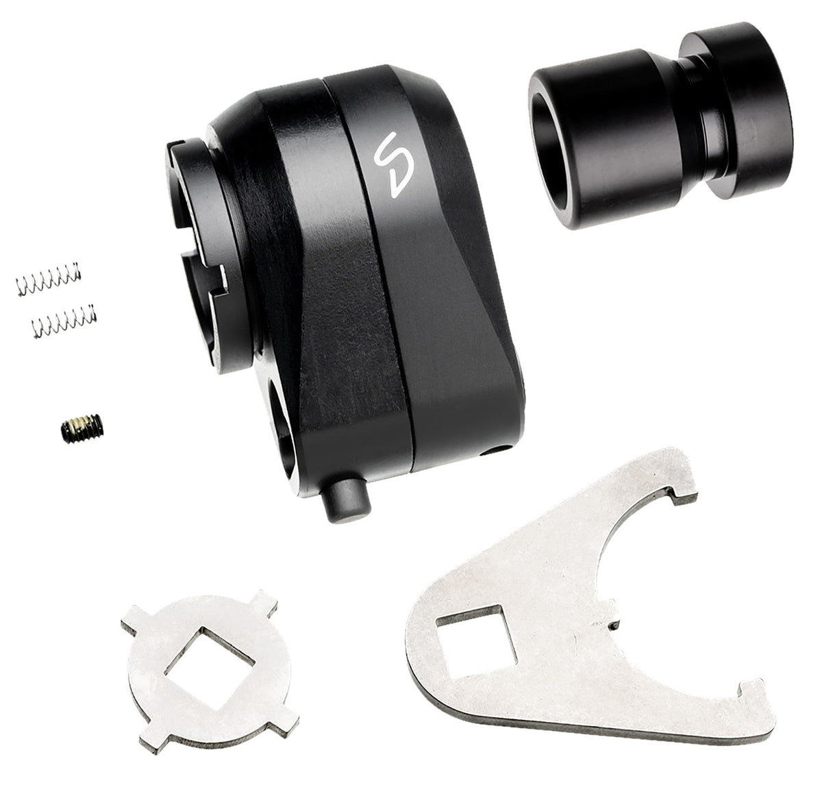 Stern Defense Rapid Attach AR Buttstock Adapter Black Aluminum and Steel Construction