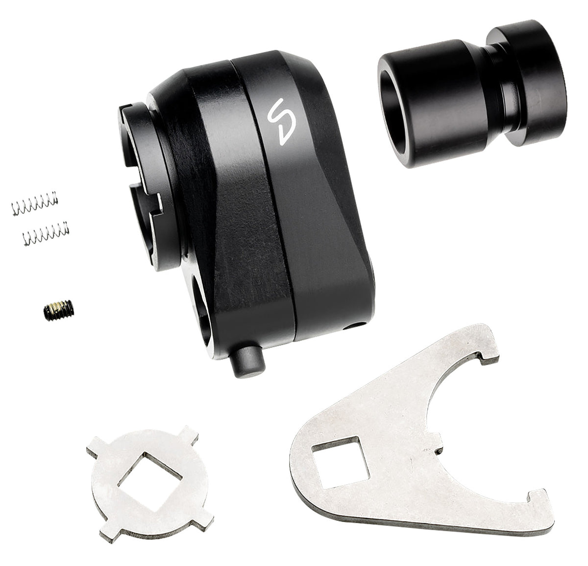 Stern Defense Rapid Attach Mini AR Buttstock Adapter Black Aluminum and Steel Construction