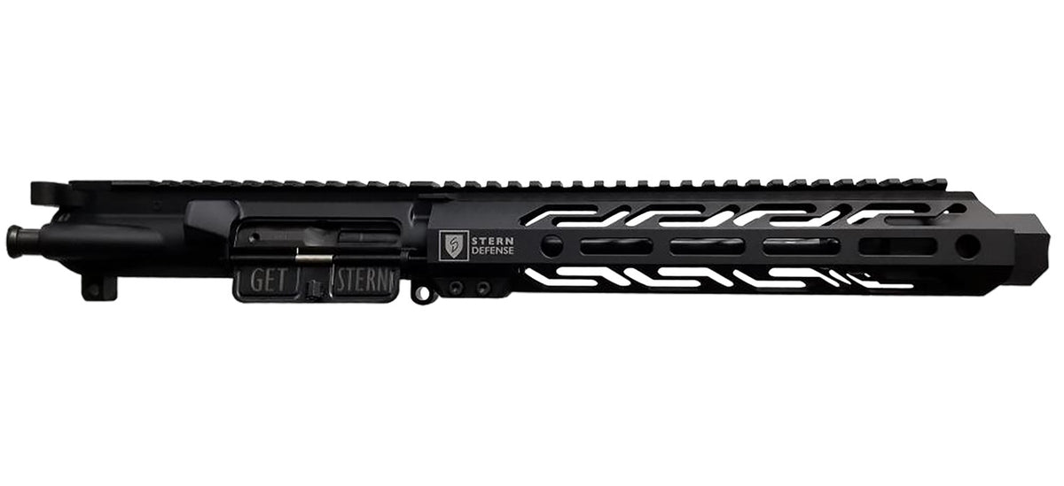 Stern Defense 9mm 8.5" Melonite Barrel Complete AR Upper Assembly 10" M-LOK Aluminum Anodized