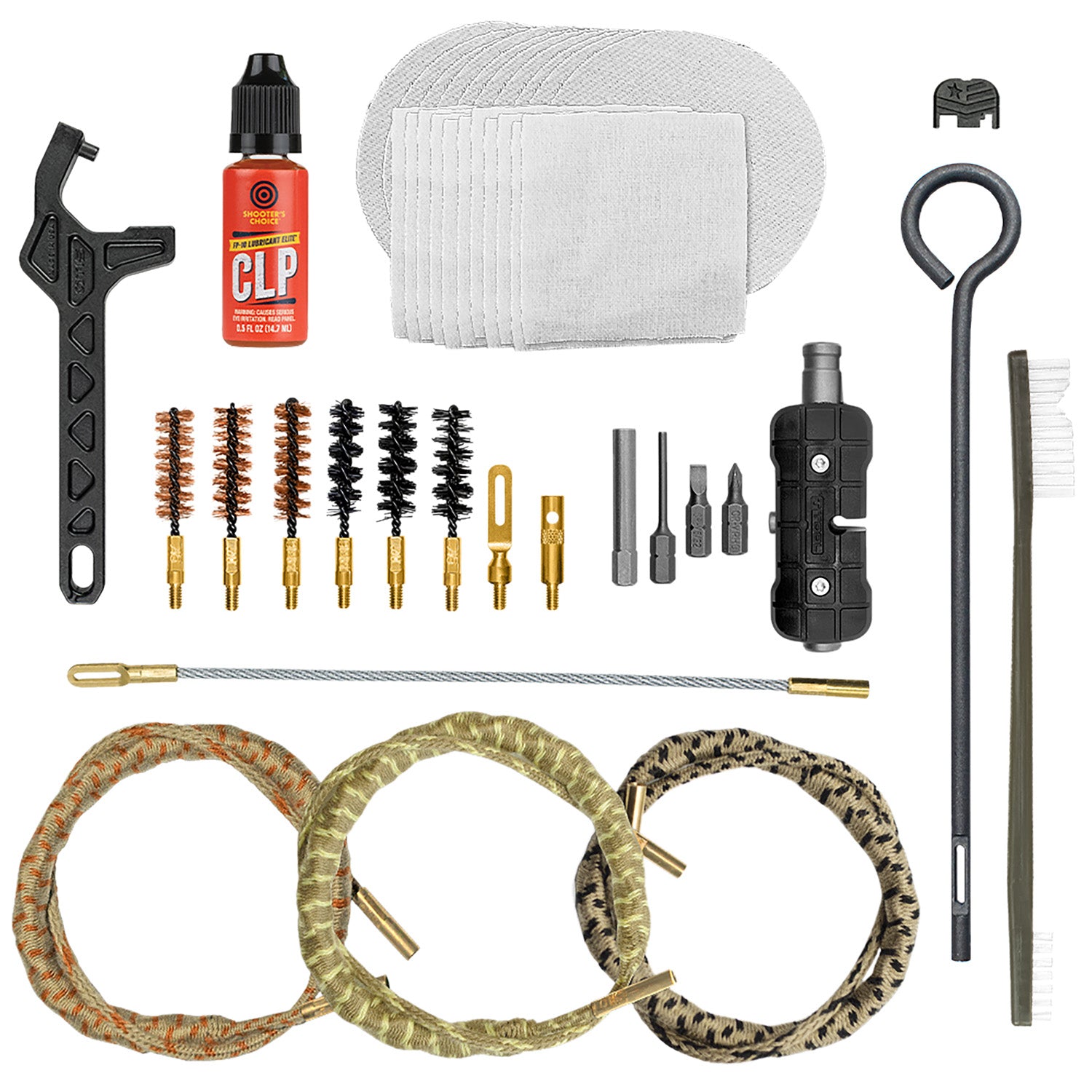 Otis Glock Professional Pistol Cleaning Kit 9mm .40 Cal .45 Cal with Ripcord