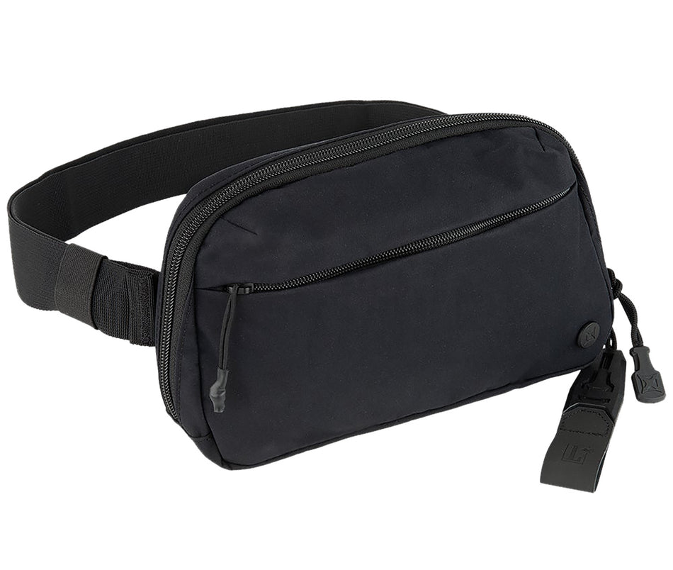 Vertx VTX5264IBK Everyday Fanny Pack 2.0 Black Nylon with Modular Holster Retention Zipper/Velcro