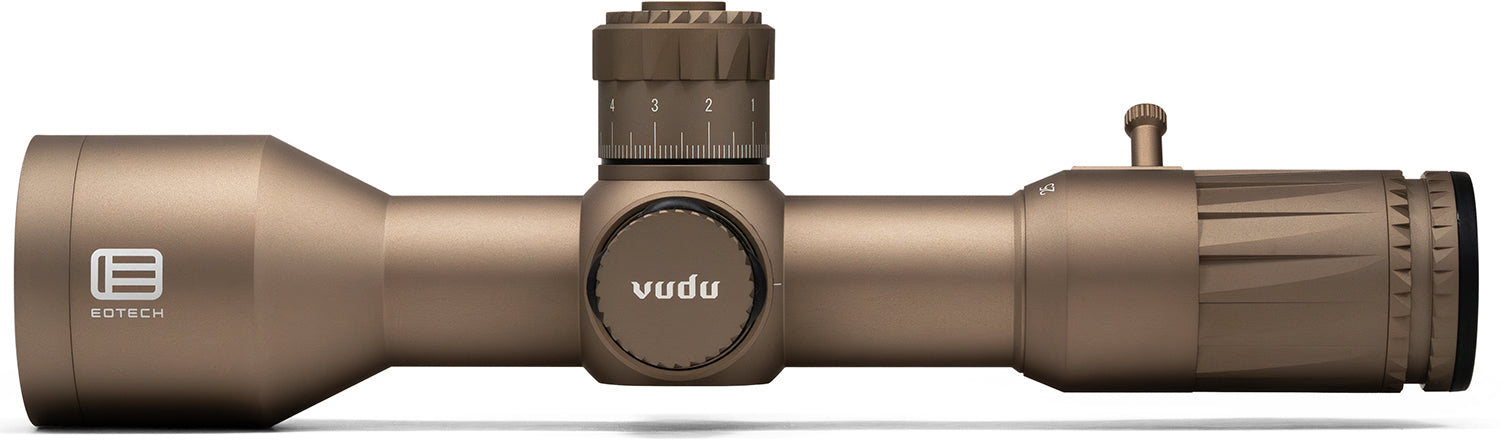 Eotech Vudu Tan 5-25x50mm First Focal Plane Rifle Scope Illuminated MD4 MOA Reticle with Sunshade