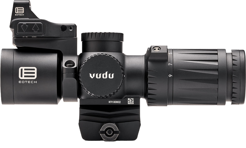 Eotech Vudu Matte Black 3-9x32mm Scope Package with Illuminated HC1 MOA Reticle EFLX and Ring Mount