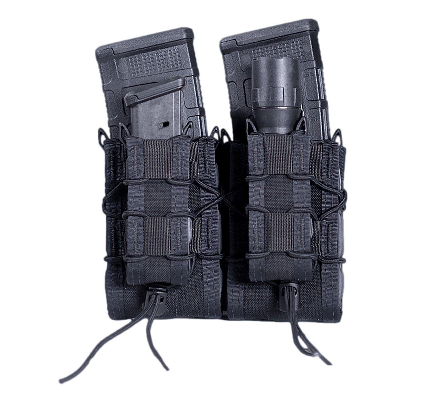 High Speed Gear 11DD02BK TACO Double Decker Black MOLLE Mount Combined Mag Pouch