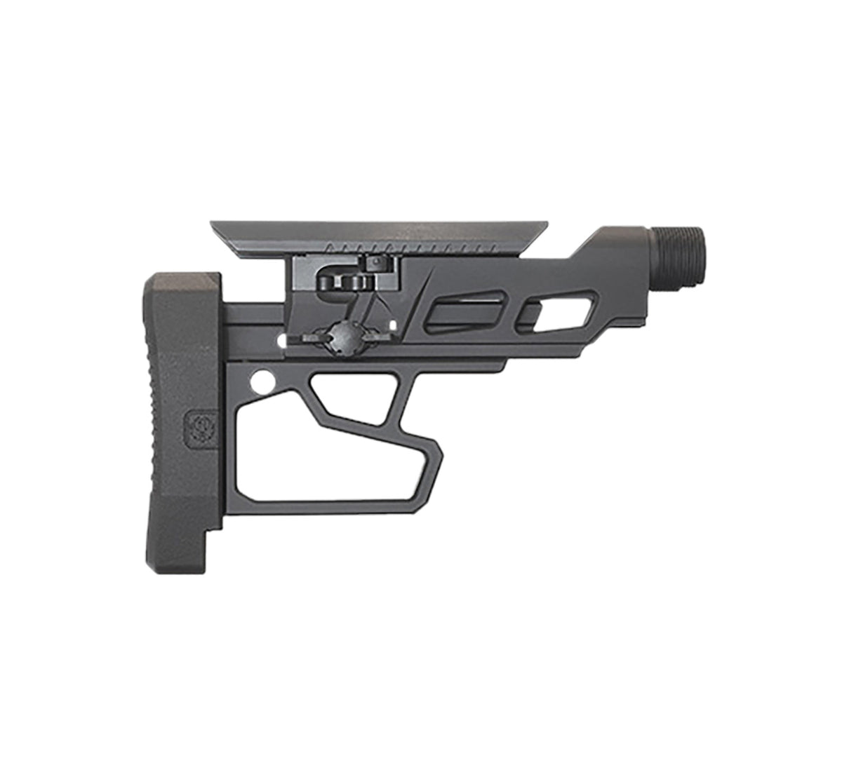 Ruger 90773 Black Steel Aluminum Nylon Buttstock Assembly for Precision Rifle