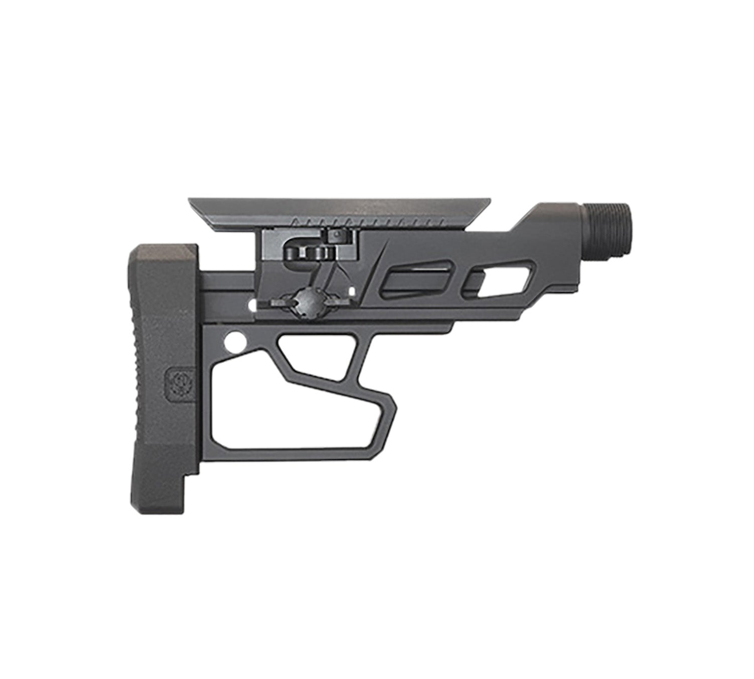 Ruger 90773 Black Steel Aluminum Nylon Buttstock Assembly for Precision Rifle