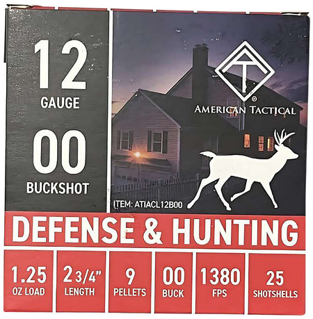 ATI  00 Buck 12 Gauge 1-1/4 oz 2.75 in