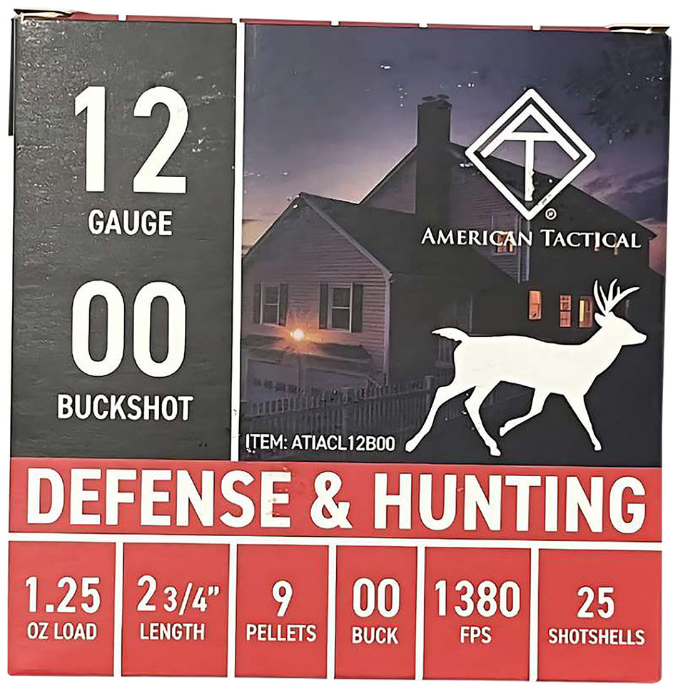 ATI  00 Buck 12 Gauge 1-1/4 oz 2.75 in
