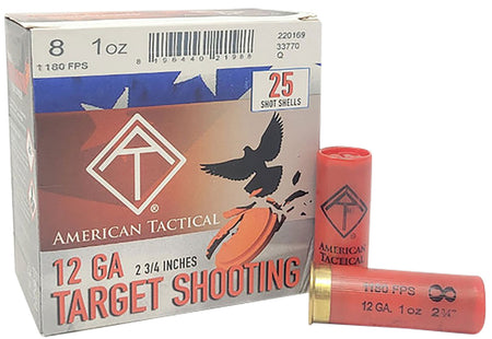 ATI Target Load Shotgun Ammo 12 Gauge 2.75 in 1 oz #8