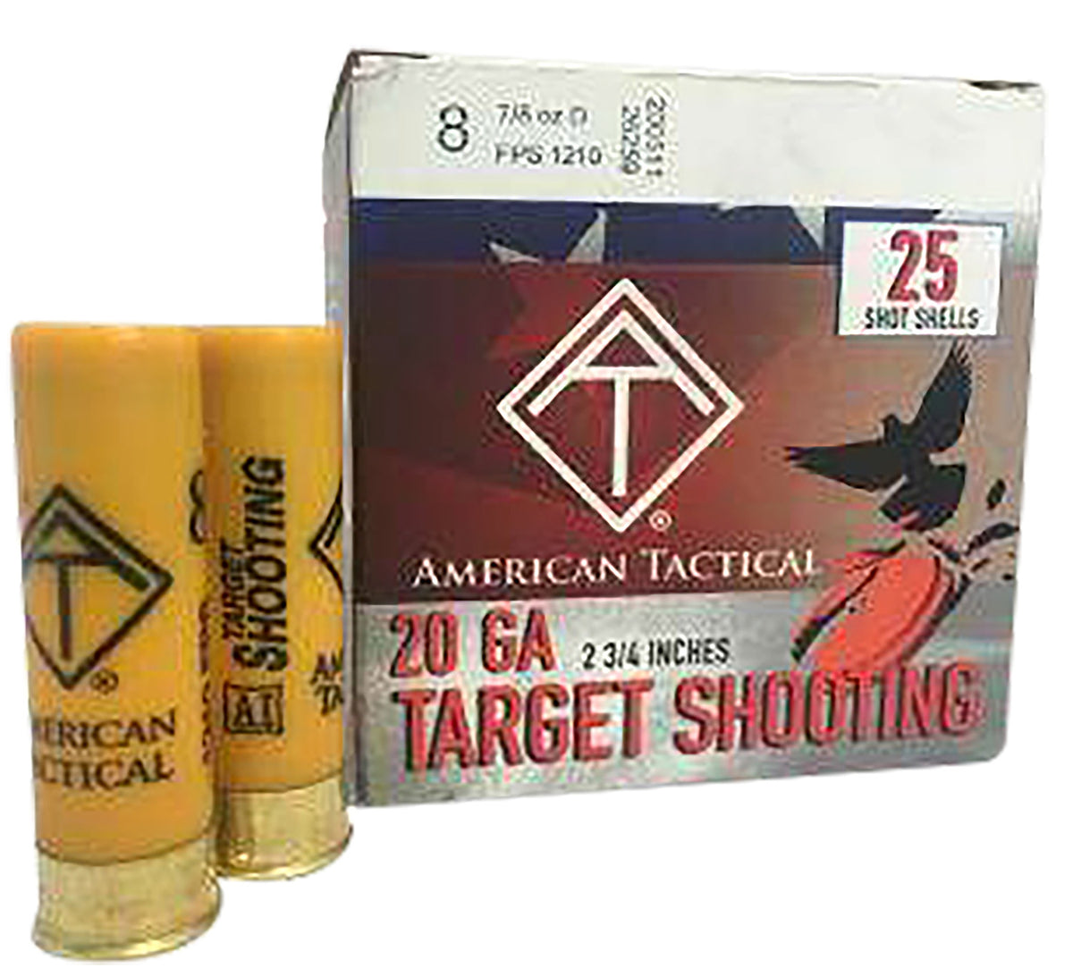ATI Target Shotgun Ammo 20 Gauge 2.75 in 7/8 oz #8