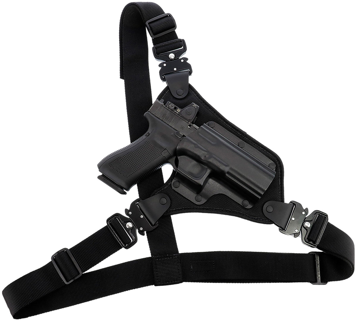 Galco HR166B High Ready Black Nylon/Kydex Chest Holster Ruger .357 Blackhawk 5.50" Right Hand
