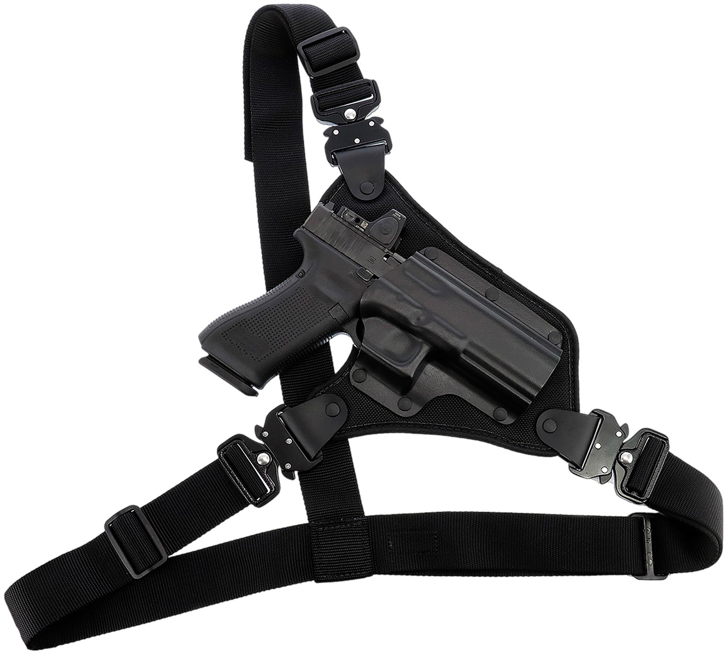 Galco HR166B High Ready Black Nylon/Kydex Chest Holster Ruger .357 Blackhawk 5.50" Right Hand