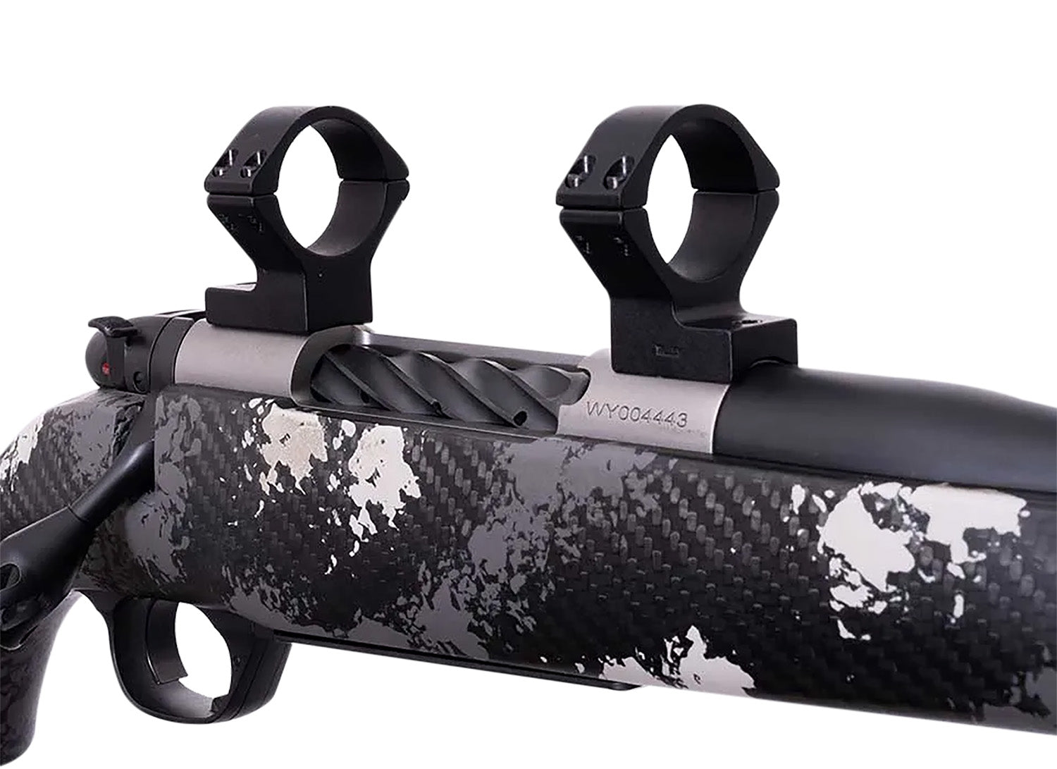 Weatherby TRBVLAS1 Talley Billet Alloy Matte Black 1-Inch Tube Scope Ring Combo for Mark V 6-Lug Action