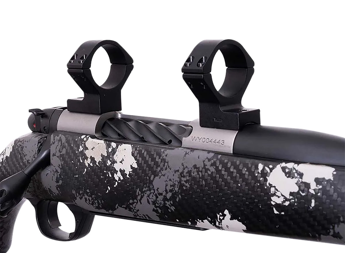 Weatherby TRBVLAS3 Talley Billet Alloy Matte Black 30mm Tube Scope Ring Combo for Mark V 6-Lug Action