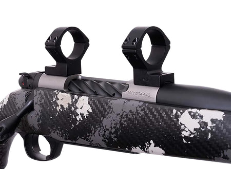 Weatherby TRBVLAS3 Talley Billet Alloy Matte Black 30mm Tube Scope Ring Combo for Mark V 6-Lug Action