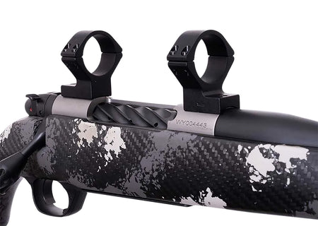 Weatherby W940705 Talley Billet Alloy Matte Black 1-Inch Tube Scope Ring Combo for Mark V 9-Lug Magnum Action