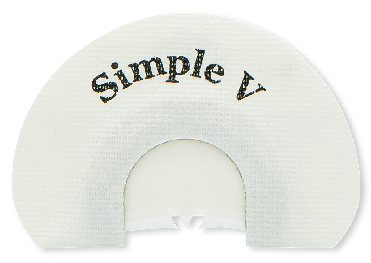 Rolling Thunder TC006-SV Simple 2 Reed V-Cut Diaphragm Call for Turkey
