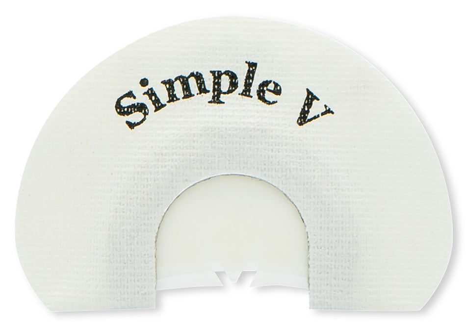 Rolling Thunder TC006-SV Simple 2 Reed V-Cut Diaphragm Call for Turkey