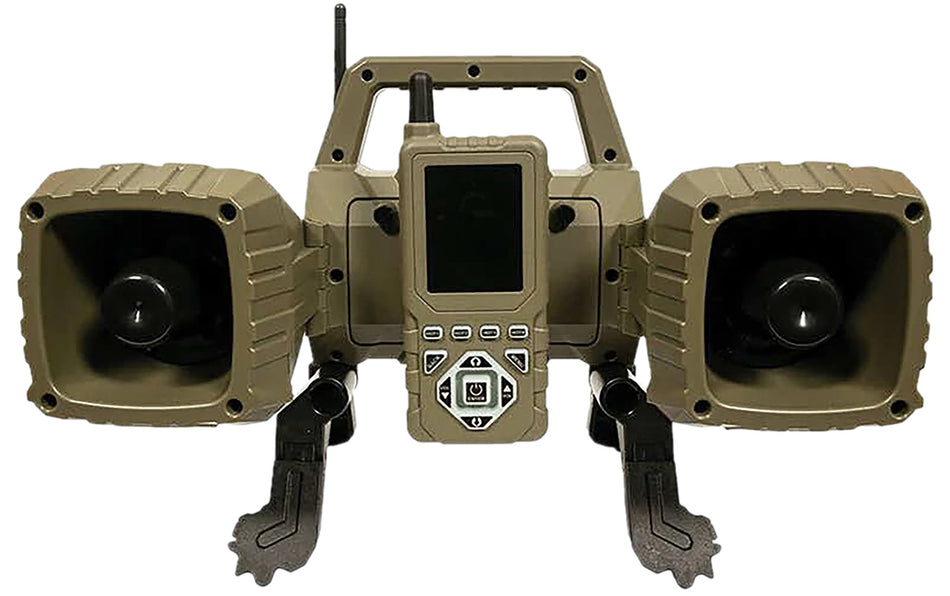 Primos Double Take Predator Electronic Caller - 100 Sounds, Backlit Remote, Tan